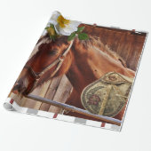 光沢ラッピング紙馬 ラッピングペーパー (アンロールド)