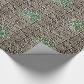 光沢ラッピング紙、アステカ石 ラッピングペーパー (角)