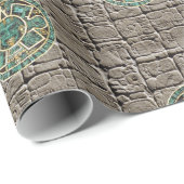 光沢ラッピング紙、アステカ石 ラッピングペーパー (ロールコーナー)