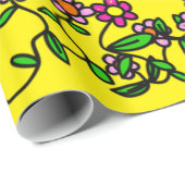 光沢ラッピング紙、イエローチックサンフローラ ラッピングペーパー (ロールコーナー)