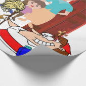 光沢ラッピング紙、クリーニングレディ ラッピングペーパー (角)