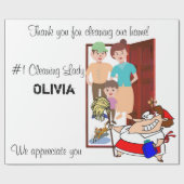 光沢ラッピング紙、クリーニングレディ ラッピングペーパー (フラット)