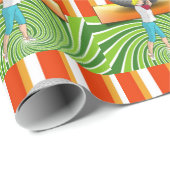 光沢ラッピング紙、ゴルフゴルファーストライプ ラッピングペーパー (ロールコーナー)