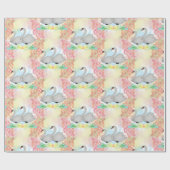 光沢ラッピング紙、スワンフローラ ラッピングペーパー (フラット)