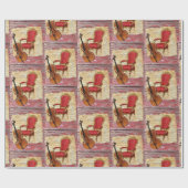 光沢ラッピング紙、チェロビクトリアン ラッピングペーパー (フラット)
