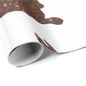 光沢ラッピング紙、チョコレートイースター ラッピングペーパー (ロールコーナー)