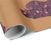 光沢ラッピング紙、チョコレートラビット ラッピングペーパー (ロールコーナー)