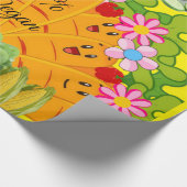 光沢ラッピング紙、ニンジン豆100%ビーガン ラッピングペーパー (角)