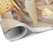 光沢ラッピング紙、パスタレッドワインブレッドオリーブ ラッピングペーパー (ロールコーナー)