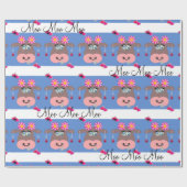 光沢ラッピング紙、フローラカウブモールー ラッピングペーパー (フラット)