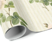 光沢ラッピング紙、ベージュバラフローラ ラッピングペーパー (ロールコーナー)