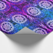 光沢ラッピング紙、ホワイトマンダラエーデルワイス ラッピングペーパー (角)