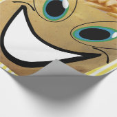 光沢ラッピング紙、ポテトフライフランスのズストライプ ラッピングペーパー (角)