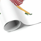 光沢ラッピング紙、レトロ女性 ラッピングペーパー (ロールコーナー)