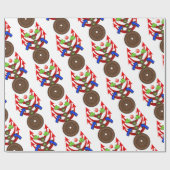 光沢ラッピング紙、ロープ矢印 ラッピングペーパー (フラット)