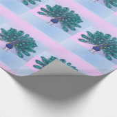 光沢ラッピング紙、孔雀 ラッピングペーパー (角)