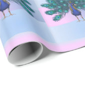 光沢ラッピング紙、孔雀 ラッピングペーパー (ロールコーナー)