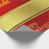 光沢ラッピング紙、感謝祭、カラフル+クラフト ラッピングペーパー (角)