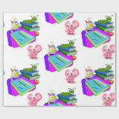 光沢ラッピング紙、新学期ピンクピグ ラッピングペーパー (フラット)