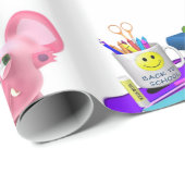 光沢ラッピング紙、新学期ピンクピグ ラッピングペーパー (ロールコーナー)