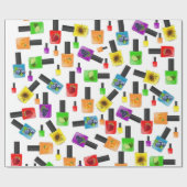 光沢ラッピング紙、爪、 ネイルポーランドカラー ラッピングペーパー (フラット)