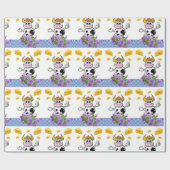 光沢ラッピング紙、牛乳用チーズフローラ ラッピングペーパー (フラット)