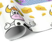 光沢ラッピング紙、牛乳用チーズフローラ ラッピングペーパー (ロールコーナー)