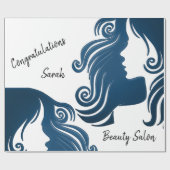 光沢ラッピング紙、美しいサロンヘア ラッピングペーパー (フラット)