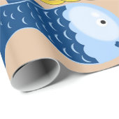 光沢ラッピング紙、金ゴールド鎖魚 ラッピングペーパー (ロールコーナー)