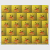 ，光沢ラユニークッピング紙,カラフル,フェスティバル, ラッピングペーパー (フラット)