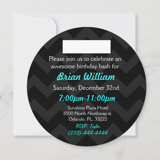 光沢丸カナダフラグ 招待状 (裏面)