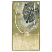 光沢感のあるヘッド抽象芸術 スモールペーパーバッグ (正面)