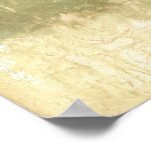 光沢感のあるヘッド抽象芸術 ポスター (角)