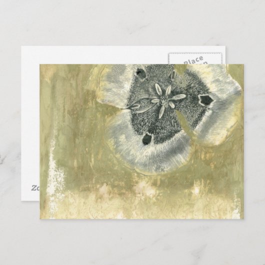 光沢感のあるヘッド抽象芸術 ポストカード (正面/裏面)