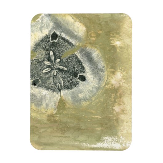 光沢感のあるヘッド抽象芸術 マグネット (縦)