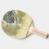 光沢感のあるヘッド抽象芸術 卓球ラケット (横)