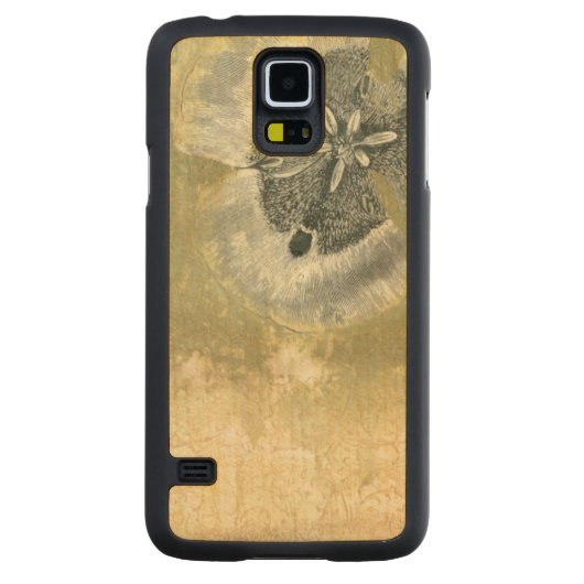 光沢感のあるヘッド抽象芸術 CarvedメープルGalaxy S5スリムケース (裏面)