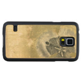 光沢感のあるヘッド抽象芸術 CarvedメープルGalaxy S5スリムケース (正面(横))