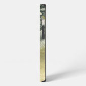 光沢感のあるヘッド抽象芸術 iPhoneケース (左側面)