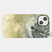 光沢感のあるヘッド抽象芸術 iPhoneケース (裏面横)