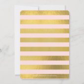 光沢紙吹雪編集可能カラーパーティの招待状 招待状 (裏面)