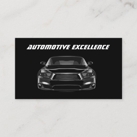 光沢車のカッコいい名刺 名刺 (正面)