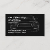 光沢車のカッコいい名刺 名刺 (裏面)