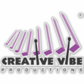 光沢透明CVPステッカー シール (正面)