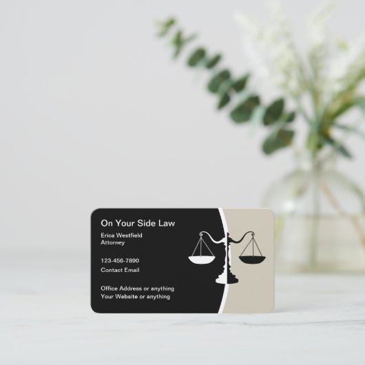 光沢高品質弁護士名刺 名刺 (スタンド正面)
