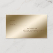 光沢、ブラシストローク、紙吹雪紹介カード 紹介カード (裏面)