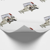 光沢 – ラッピング – 紙用の宇宙飛行士の画像 ラッピングペーパー (角)