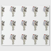 光沢 – ラッピング – 紙用の宇宙飛行士の画像 ラッピングペーパー (フラット)
