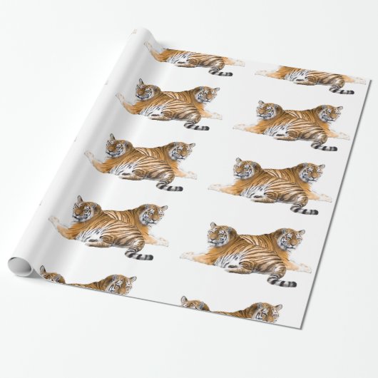 光沢 – ラッピング – 紙用Tigerイメージ ラッピングペーパー (アンロールド)