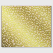 光沢，リース,紙，黄色，美しい，フローラ, ラッピングペーパー (フラット)